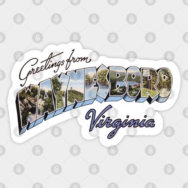 Greetings from Waynesboro Virginia Sticker by reapolo